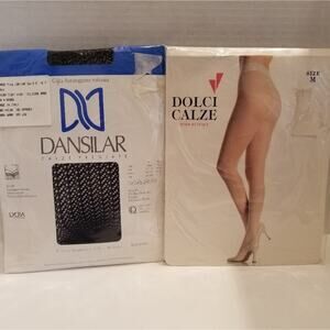 Italian NEW Vintage 90's Stockings & Thigh Highs‎ in Packages Size L Size M